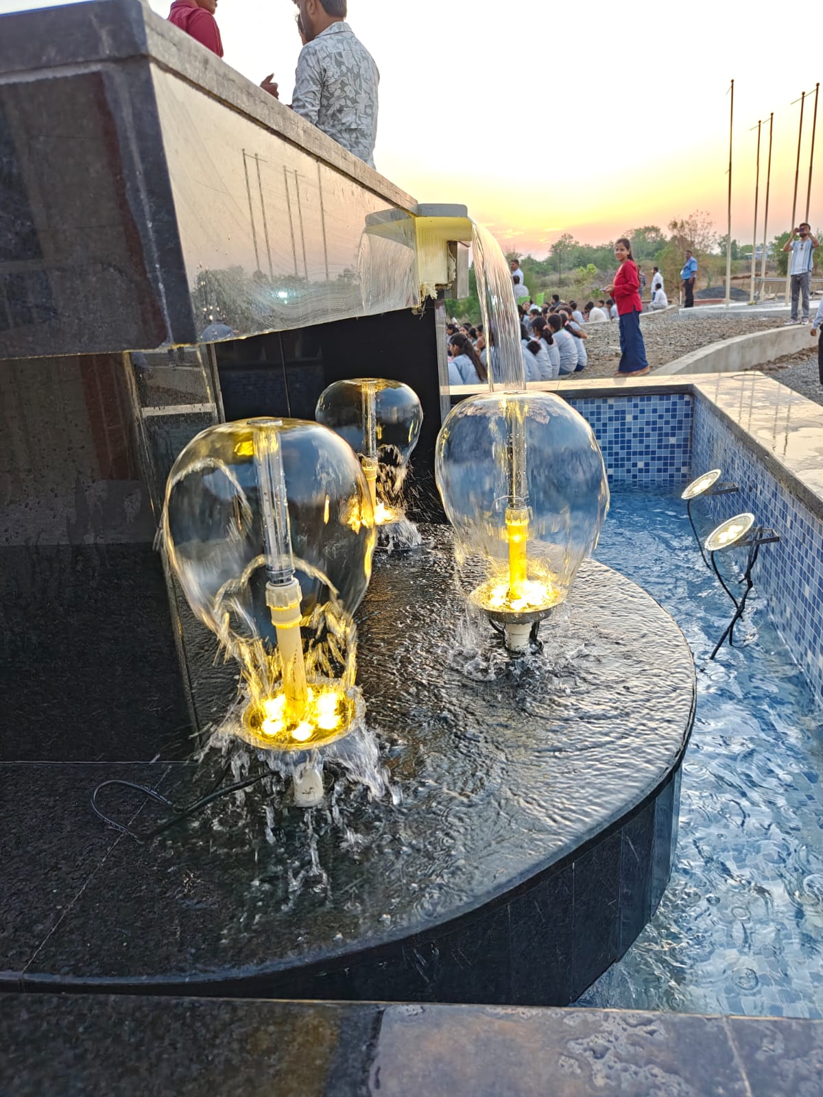 Fountain installation - Midas Education City - Saunsar M.P.